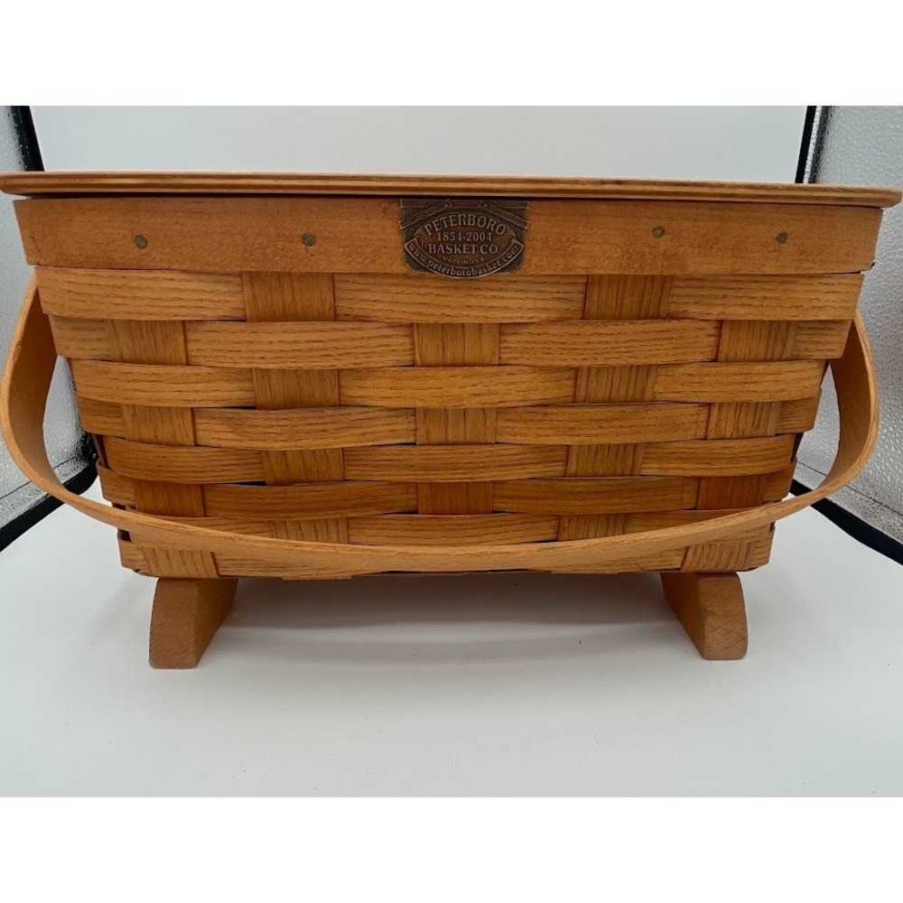 Peterboro Basket Co Ivory Soap 125th Anniversary Basket Brown Woven Wood 2004